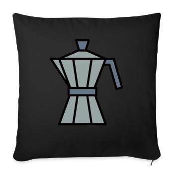 Café Bialetti - Housse de coussin décorative 45 x 45 cm - noir - Devant