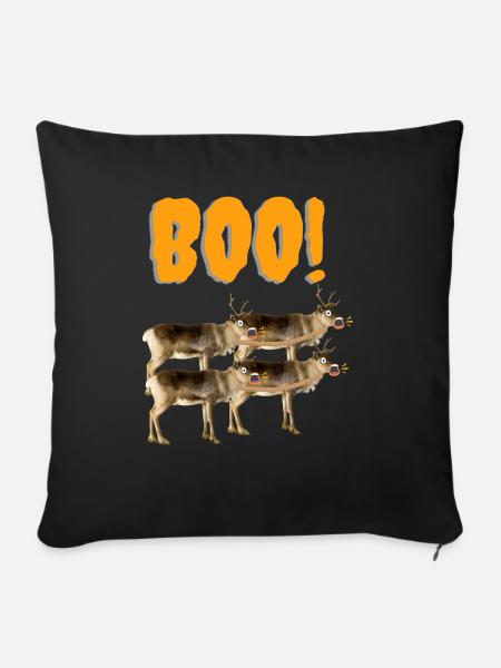 BOO! - Sofakissenbezug 45 x 45 cm - Schwarz