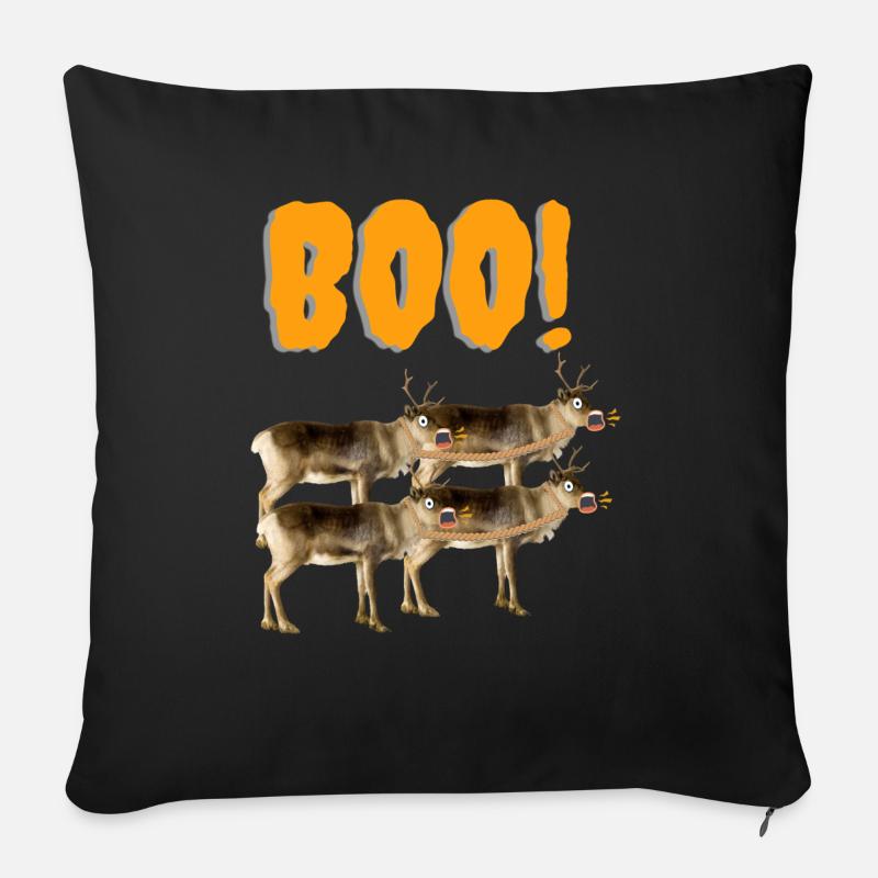 BOO! - Sofakissenbezug 45 x 45 cm - Schwarz