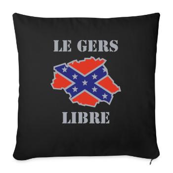 gerslibre - Housse de coussin décorative 45 x 45 cm - noir - Devant
