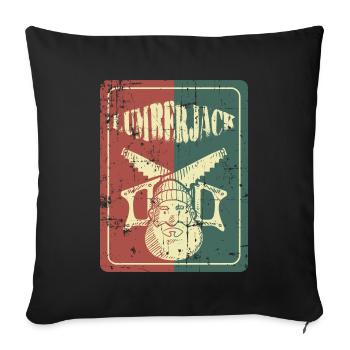 lumberjack - Sofa pillowcase 17,3'' x 17,3'' (45 x 45 cm) - black - Front