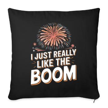 Pyrotechniker Feuerwerk Pyrotechnik - Sofakissenbezug 45 x 45 cm - Schwarz - Vorne