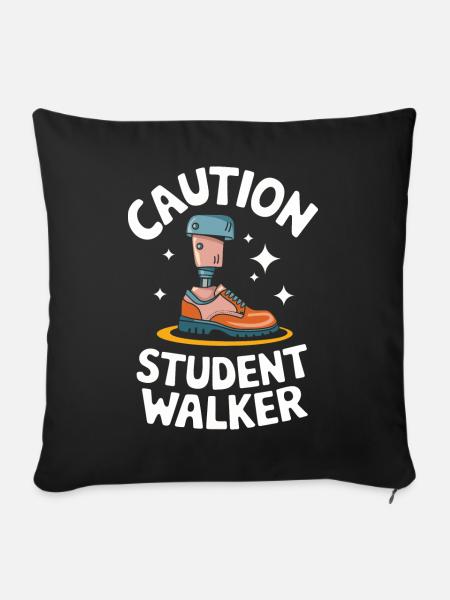 Amputation Behinderung - Sofakissenbezug 45 x 45 cm - Schwarz