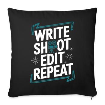 Filmmaker Film Director Cinematographer Film - Sofa pillowcase 17,3'' x 17,3'' (45 x 45 cm) - black - Front