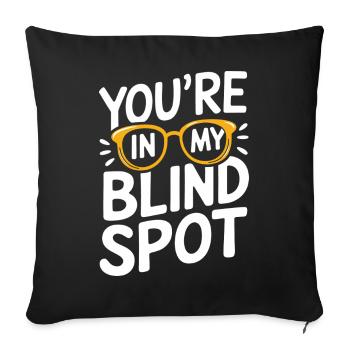 Blind blindness Visually impaired people - Sofa pillowcase 17,3'' x 17,3'' (45 x 45 cm) - black - Front