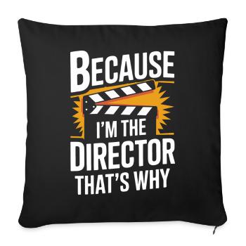 Filmmaker Film Director Cinematographer Film - Sofa pillowcase 17,3'' x 17,3'' (45 x 45 cm) - black - Front