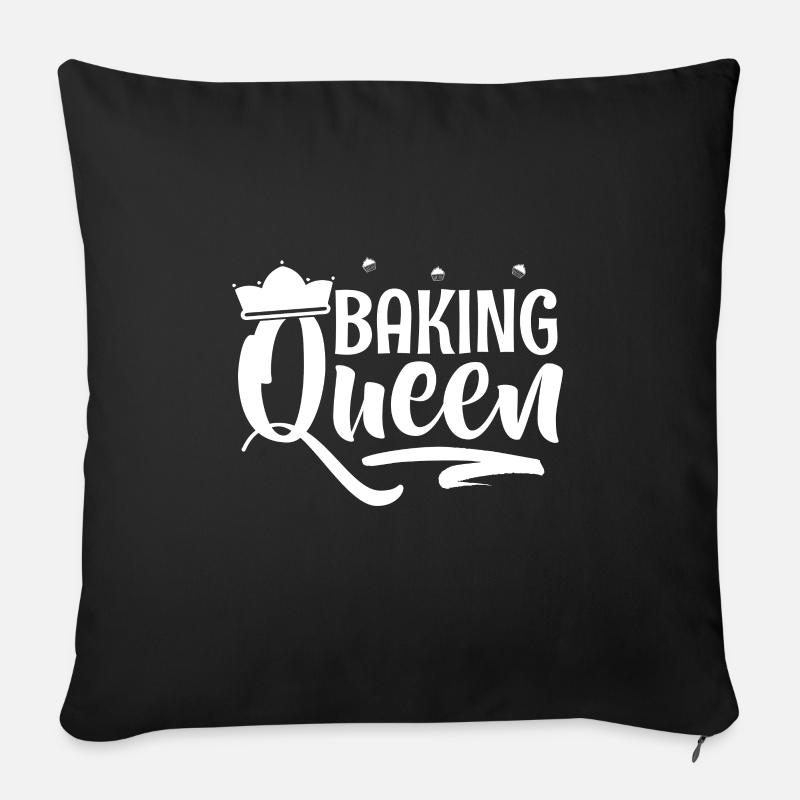 backen - Sofakissenbezug 45 x 45 cm - Schwarz
