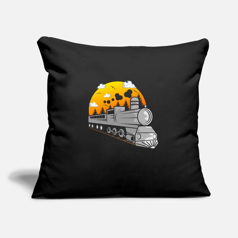 Train trains train modèle Housse de coussin décorative 45 x 45 cm