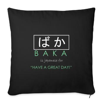 Japan - Sofakissenbezug 45 x 45 cm - Schwarz - Vorne