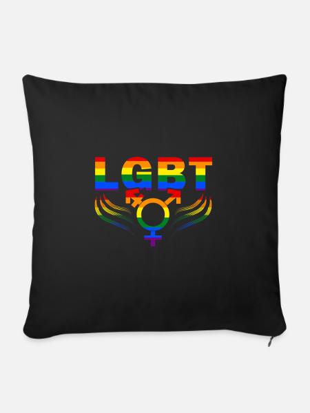 Lgbt - Sofakissenbezug 45 x 45 cm - Schwarz