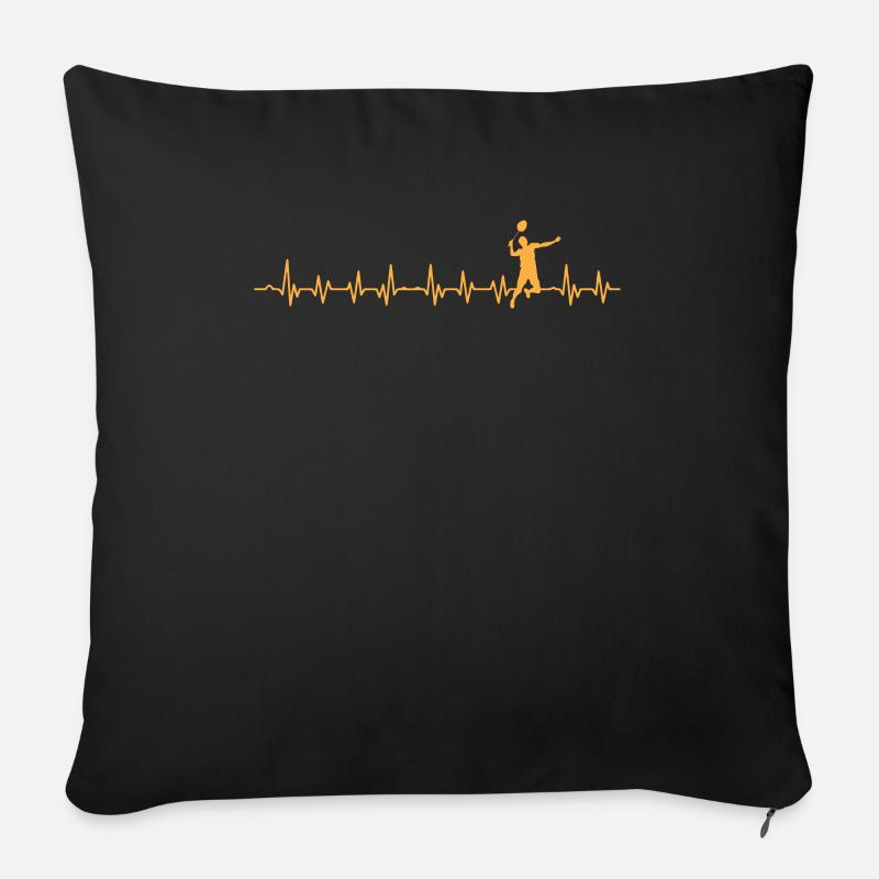 Badminton - Sofakissenbezug 45 x 45 cm - Schwarz