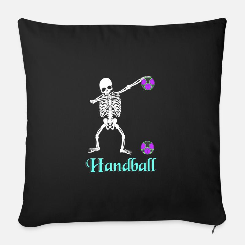Handball - Sofakissenbezug 45 x 45 cm - Schwarz