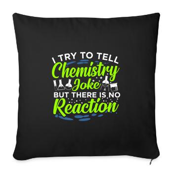 chemistry - Sofa pillowcase 17,3'' x 17,3'' (45 x 45 cm) - black - Front