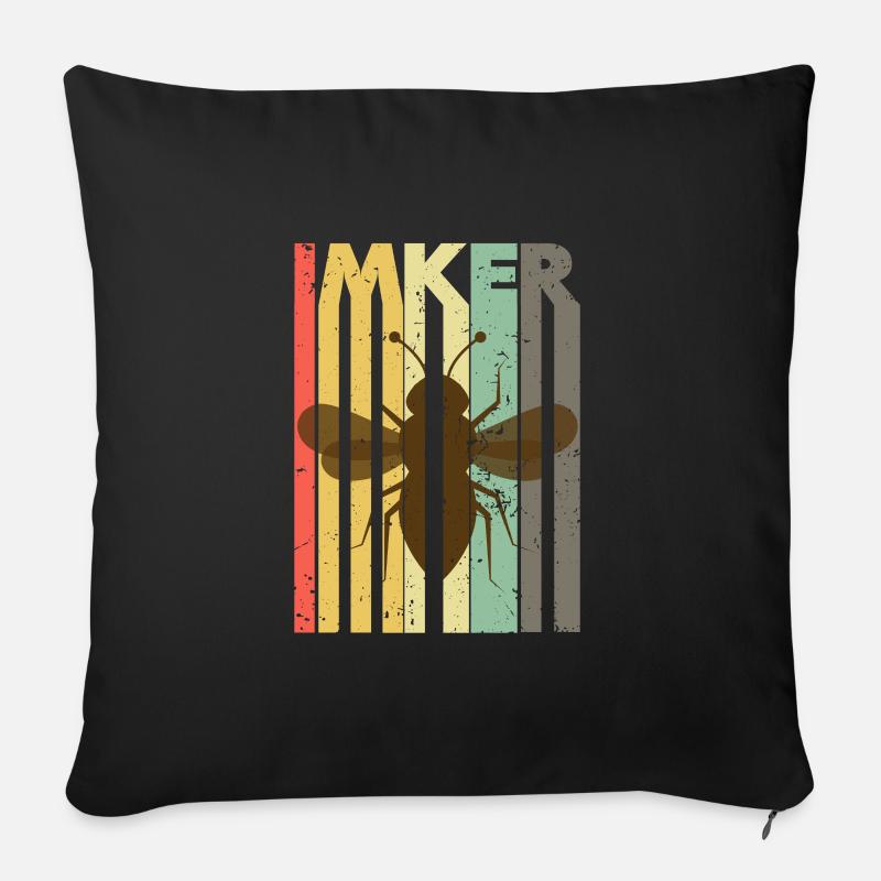 Imker - Sofakissenbezug 45 x 45 cm - Schwarz