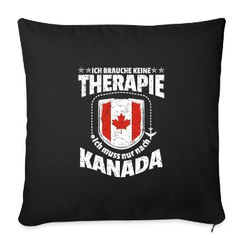Kanada - Sofakissenbezug 45 x 45 cm - Schwarz - Vorne