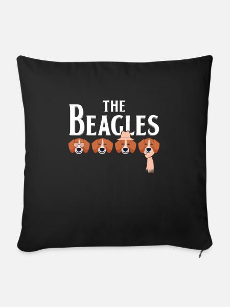 Beagle - Sofakissenbezug 45 x 45 cm - Schwarz