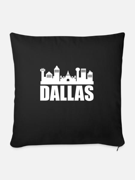 Dallas - Sofakissenbezug 45 x 45 cm - Schwarz
