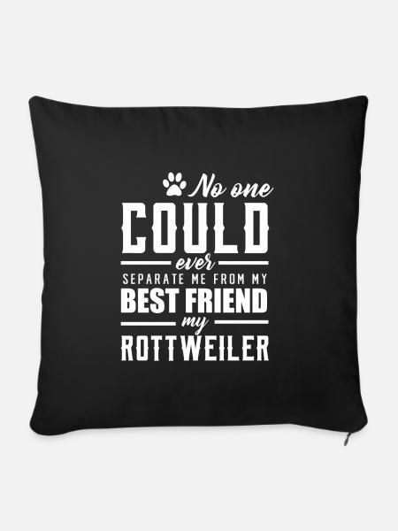 Rottweiler - Sofakissenbezug 45 x 45 cm - Schwarz