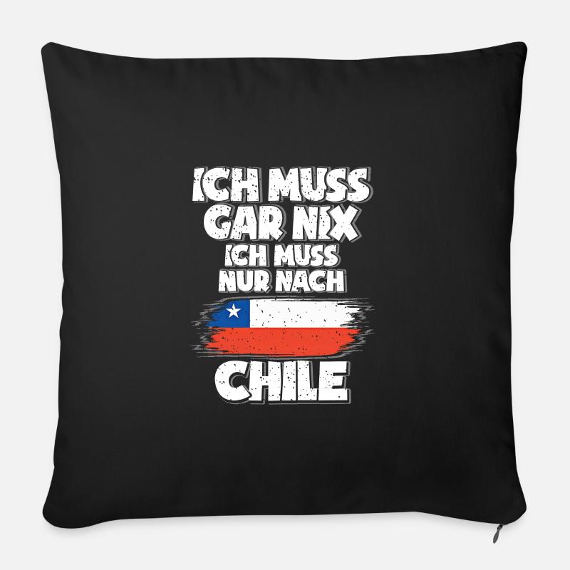 Chile - Sofakissenbezug 45 x 45 cm - Schwarz