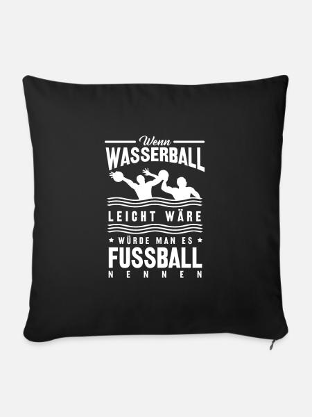 Wasserball - Sofakissenbezug 45 x 45 cm - Schwarz