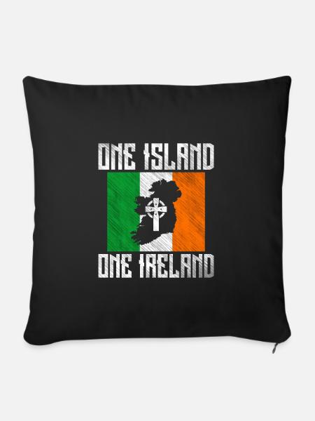 Irland - Sofakissenbezug 45 x 45 cm - Schwarz