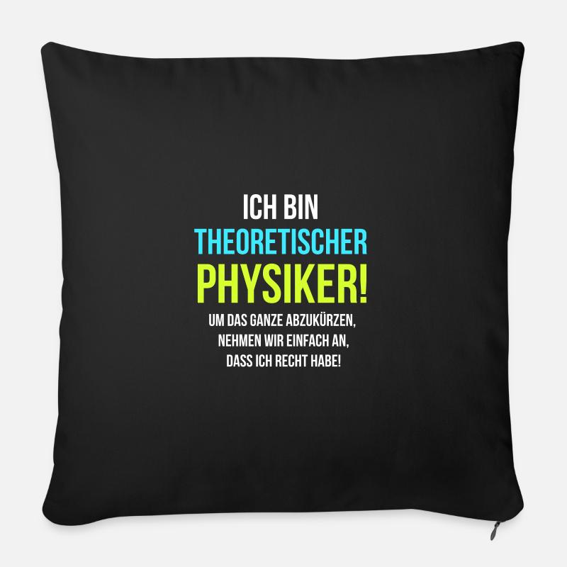 Physik - Sofakissenbezug 45 x 45 cm - Schwarz
