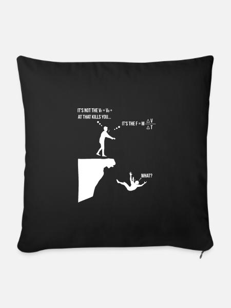 Physik Studium Wissenschaft Physiker Geschenk Lehr - Sofakissenbezug 45 x 45 cm - Schwarz