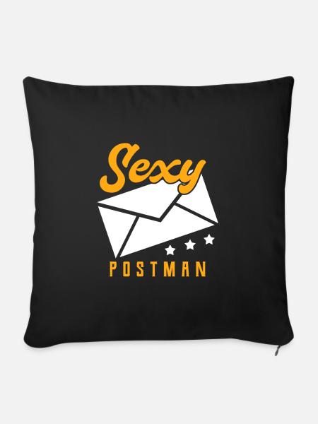 Postbote - Sofakissenbezug 45 x 45 cm - Schwarz