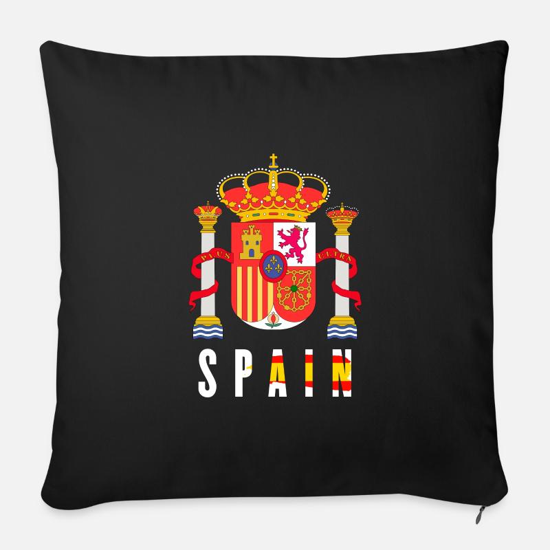 Spanien - Sofakissenbezug 45 x 45 cm - Schwarz