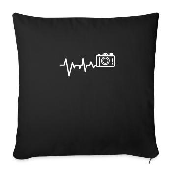 Foto Fotograf Lustig Geschenk - Sofakissenbezug 45 x 45 cm - Schwarz - Vorne