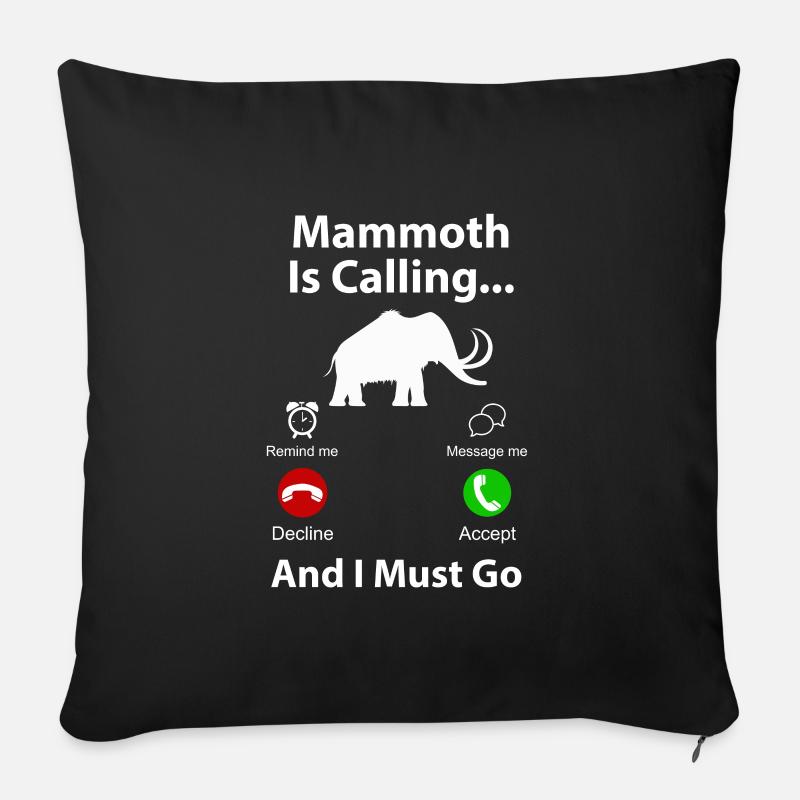 Mammut - Sofakissenbezug 45 x 45 cm - Schwarz