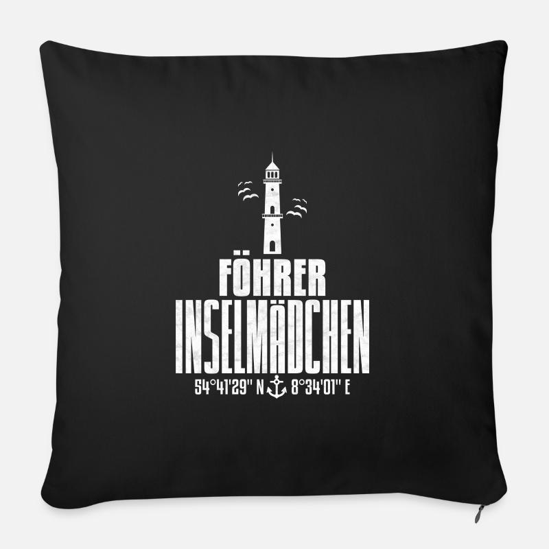 Fohr - Sofakissenbezug 45 x 45 cm - Schwarz