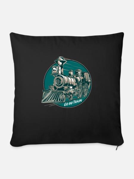 Zug - Sofakissenbezug 45 x 45 cm - Schwarz