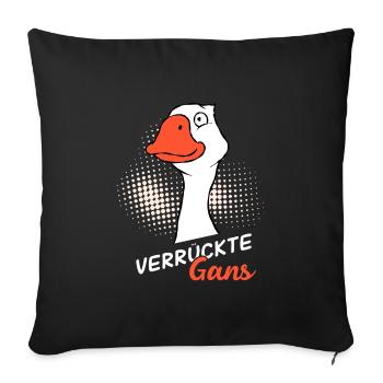 Gans - Sofakissenbezug 45 x 45 cm - Schwarz - Vorne