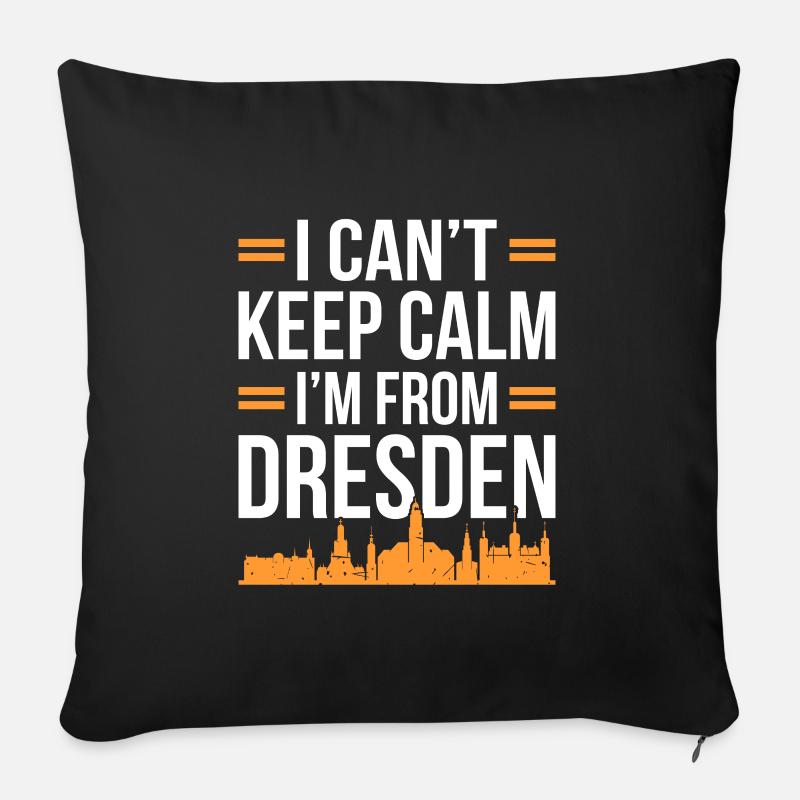 Dresden - Sofakissenbezug 45 x 45 cm - Schwarz