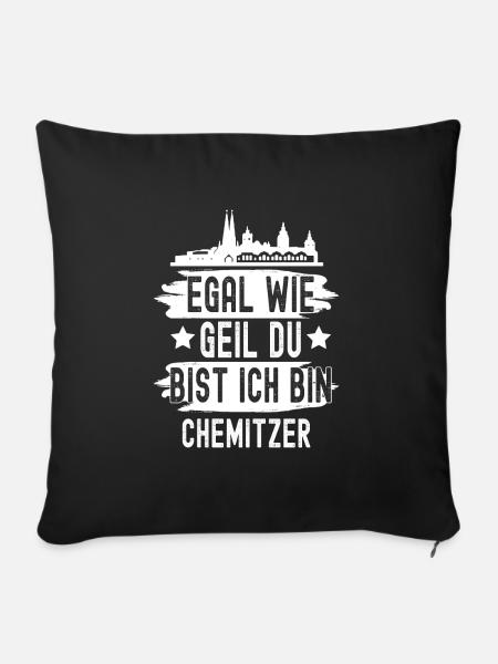 Chemnitz - Sofakissenbezug 45 x 45 cm - Schwarz
