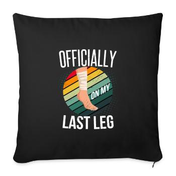Bein Amputiert Arm Kämpfer Geschenk - Sofakissenbezug 45 x 45 cm - Schwarz - Vorne