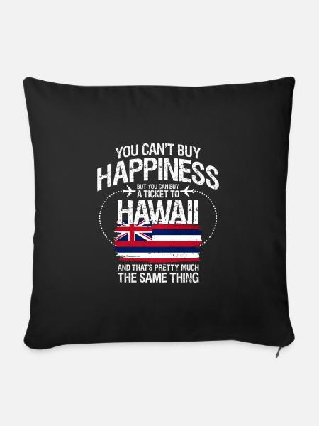 Hawaii - Sofakissenbezug 45 x 45 cm - Schwarz