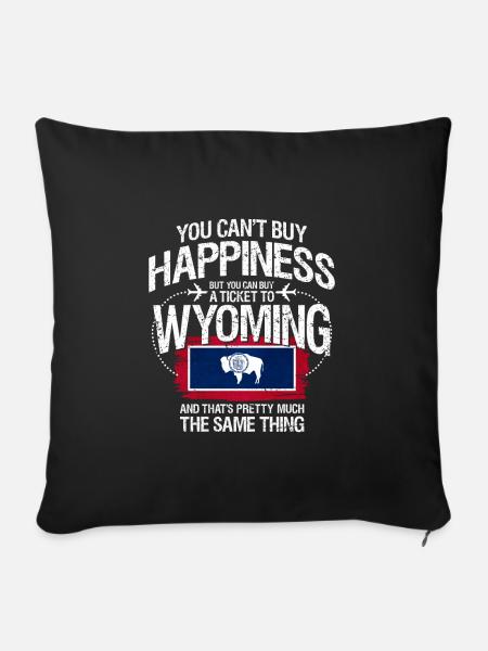 Wyoming - Sofakissenbezug 45 x 45 cm - Schwarz