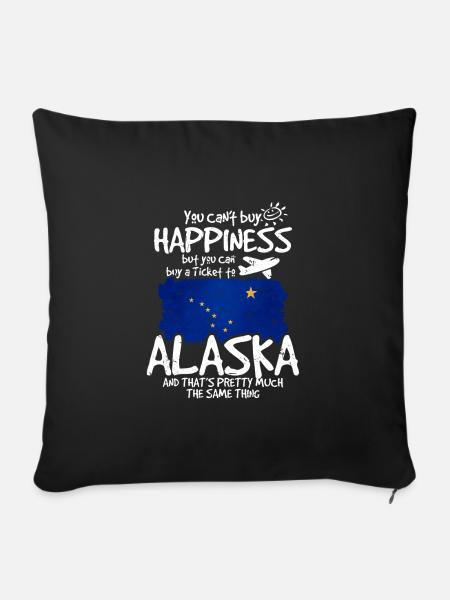 Alaska - Sofakissenbezug 45 x 45 cm - Schwarz