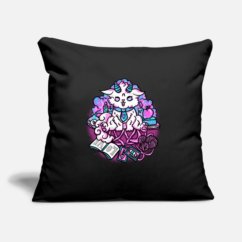 Démons Chat Invocation Mignon Cat Devil Housse de coussin décorative 45 x 45 cm