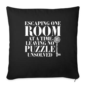 Escape Room - Sofakissenbezug 45 x 45 cm - Schwarz - Vorne