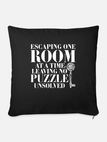 Escape Room - Sofakissenbezug 45 x 45 cm - Schwarz