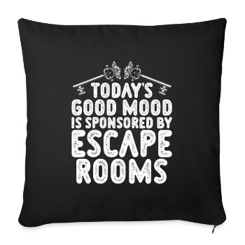 Escape Room - Sofakissenbezug 45 x 45 cm - Schwarz - Vorne