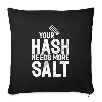 Piratage informatique en cybersécurité - Housse de coussin décorative 45 x 45 cm - noir - Devant
