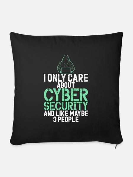 Cyber-sicherheits-hacker-hacking - Sofakissenbezug 45 x 45 cm - Schwarz