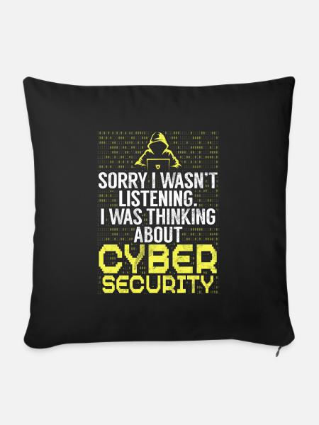Cyber-sicherheits-hacker-hacking - Sofakissenbezug 45 x 45 cm - Schwarz