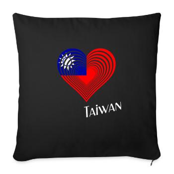 Taiwan Taipeh - Sofakissenbezug 45 x 45 cm - Schwarz - Vorne