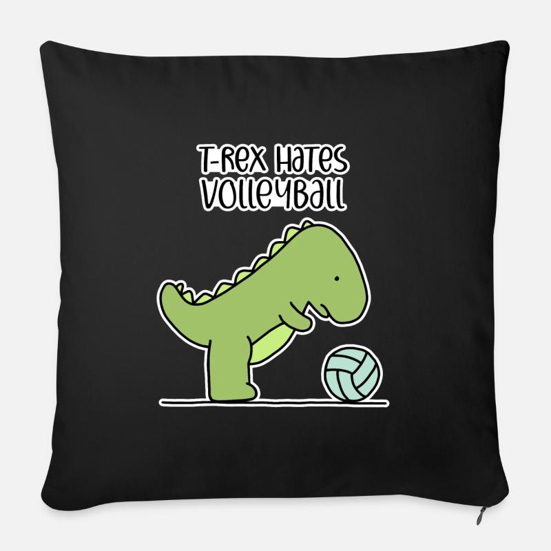 volleyball - Sofa pillowcase 17,3'' x 17,3'' (45 x 45 cm) - black