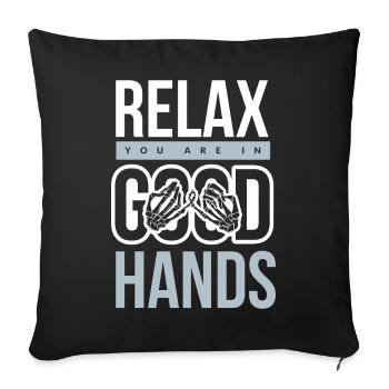 physiotherapy - Sofa pillowcase 17,3'' x 17,3'' (45 x 45 cm) - black - Front